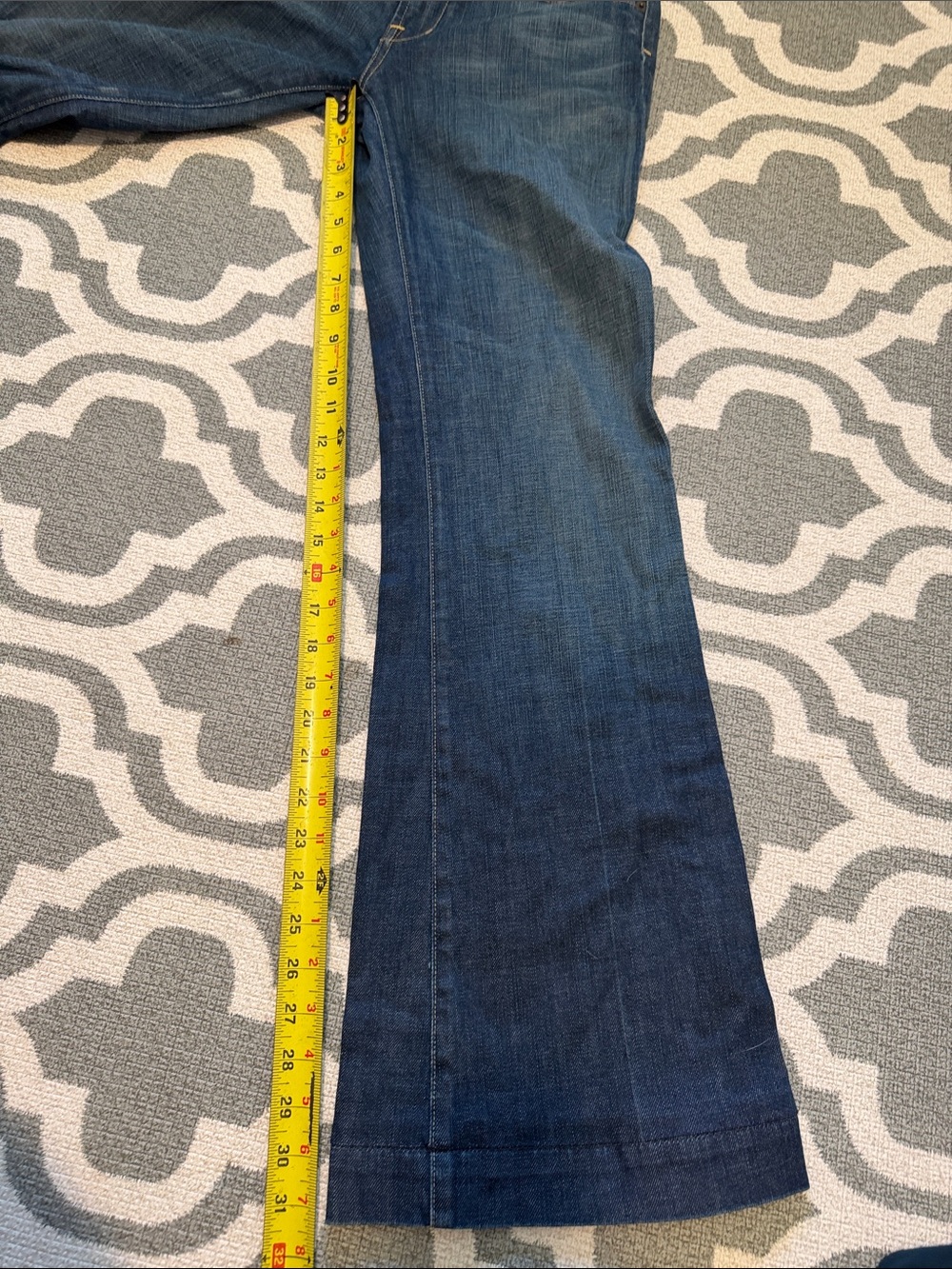 Citizens of Humanity Faye #003 low waist full leg stretch flare denim 31” inseam - Picture 6 of 12